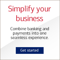 Simplify your business. Combine banking and payments into one seamless experience. Click to get started.